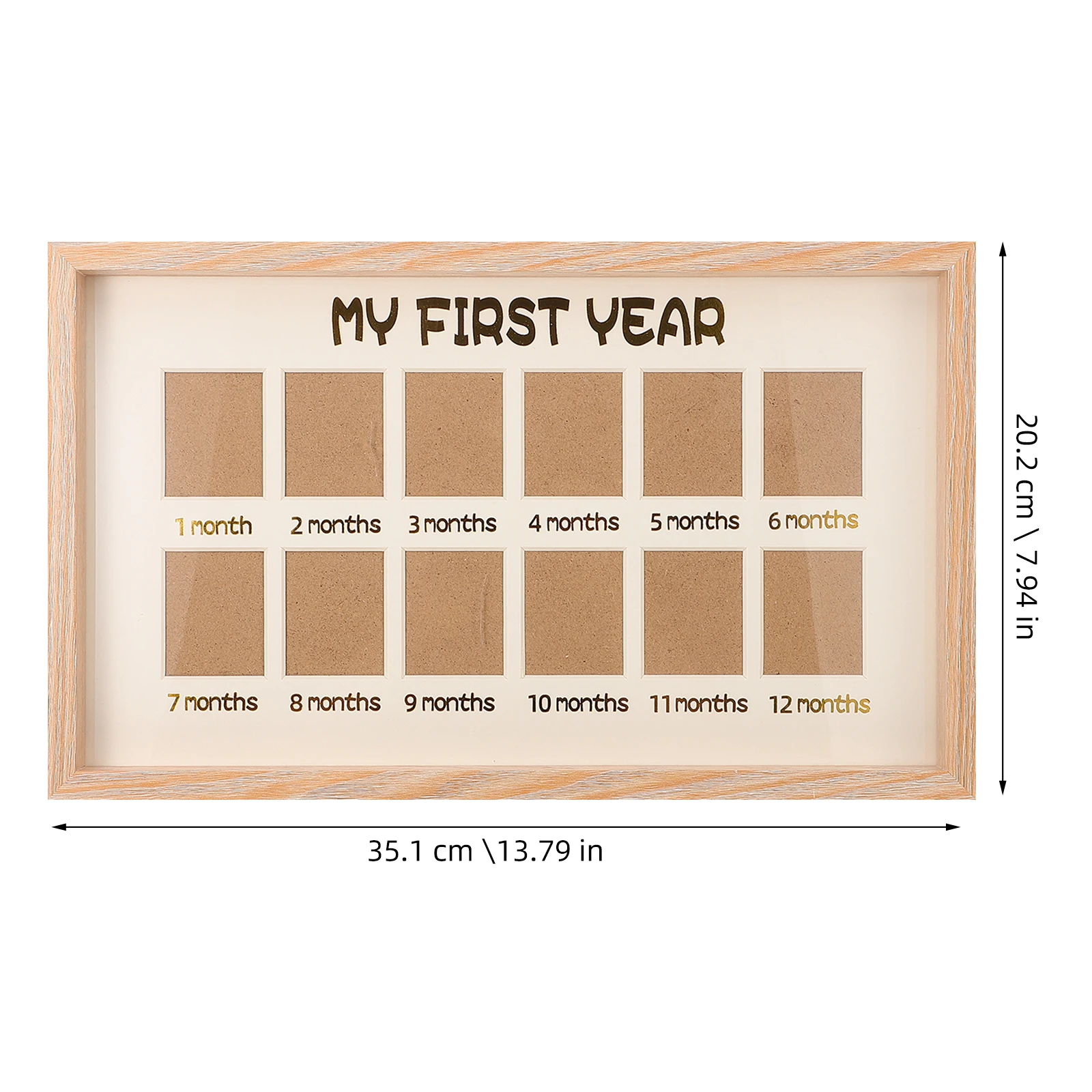 

Детская фоторамка для первого ребенка, фоторамка, 12-месячная веха, детская картина, подарок на память, душ, подарок, стол, дисплей