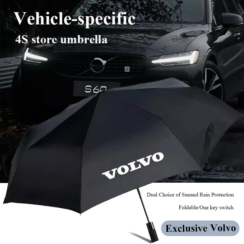 شعار السيارة التلقائي مظلة قابلة للطي المضادة للأشعة فوق البنفسجية المظلات لفولفو XC90 V90 V60 XC60 V40 S80 S60 S90 C40 XC40 V70 XC70 C30 C70 EX90 #1