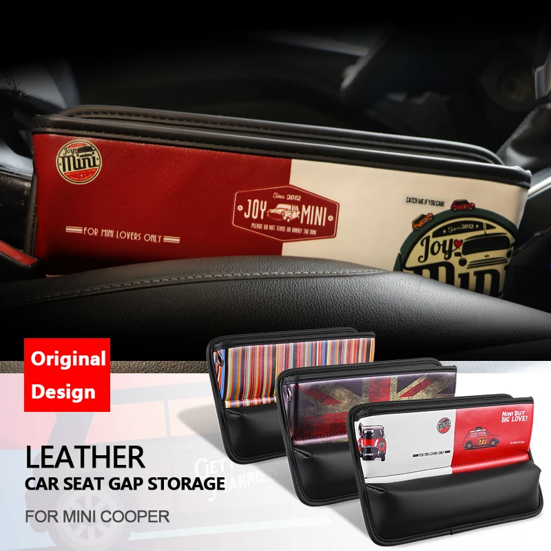 1PC For COOPE R Car Seat Gap Anti-Leak Storage Bags Pocket For COOPE R One J C W Country man Club man F 55 F 56 F 60 R 56 R60