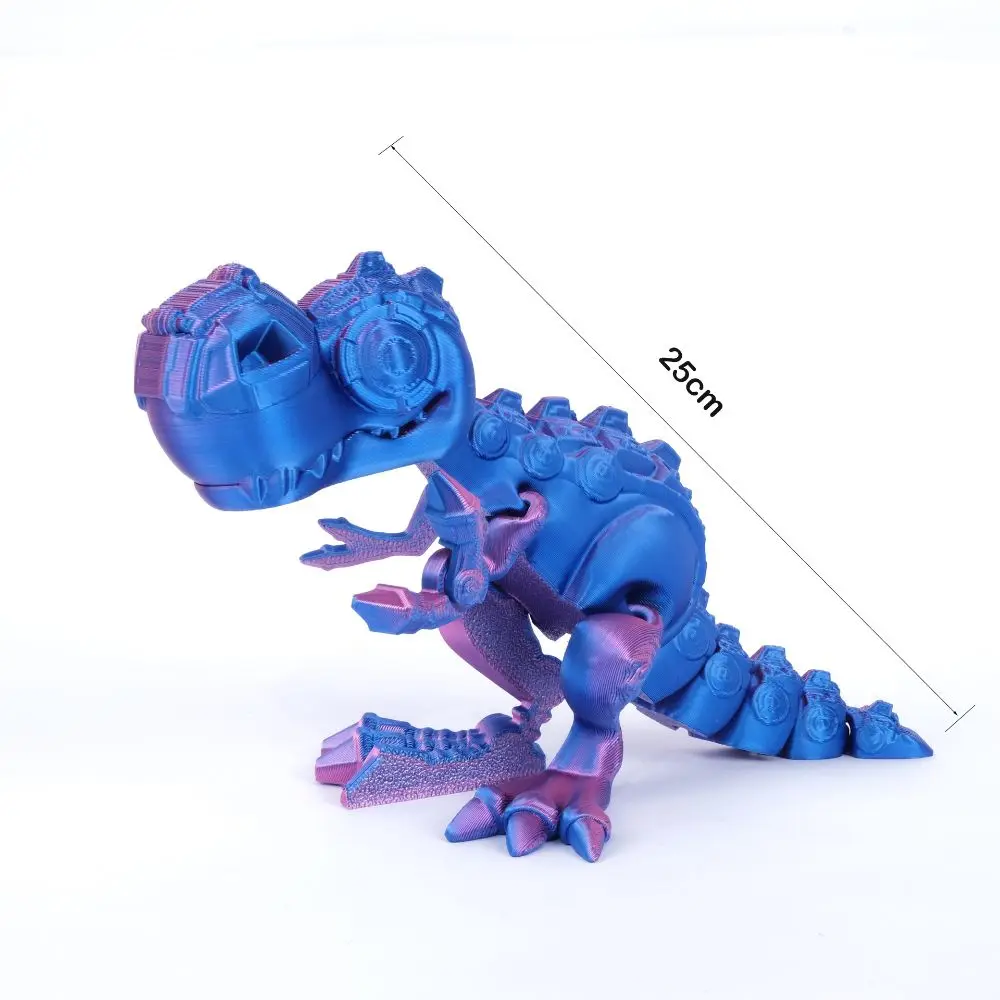 25 cm Skelet T-Rex Model 3D Gedrukt Realistische T-Rex Desktop Decoratie Gratis Beweging Gewrichten Creatieve Collectie stuk