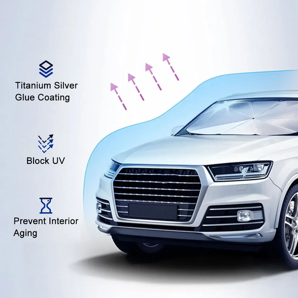 مظلة واقية من الشمس مضادة للأشعة فوق البنفسجية للسيارة ، واقي واقي واقي الشمس ، سوبارو فورستر ، XV Outback ، إرث ، WRX ، Tribeca ، Levorg ، BRZ ، Crosstrek #6