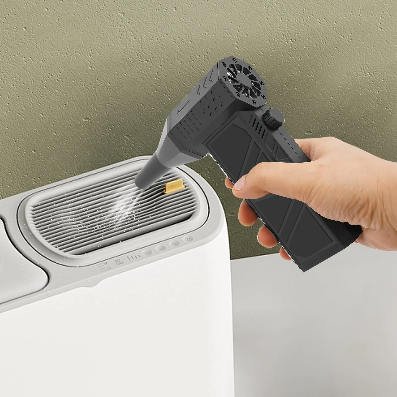 

Пылесос 230 Вт Super Jet Сухой вентилятор Скорость ветра 170,6 футов/с 4000 мАч Портативная воздушная тряпка для очистки пыли или надувных кроватей