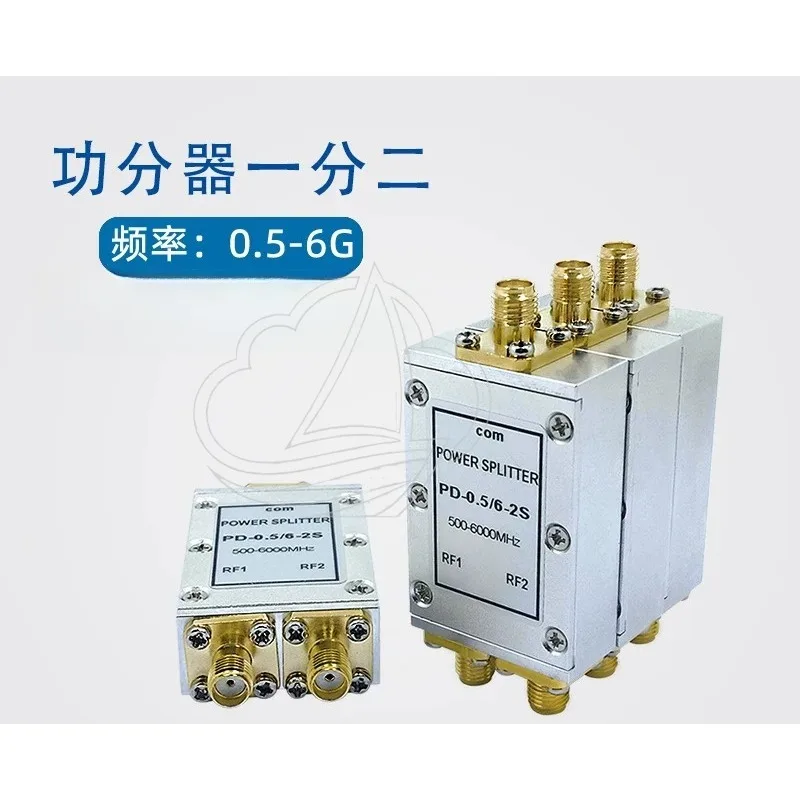 2-Way SMA RF Power Divider 0.5-6GHz Splitter Combiner for 2.4G 5.8G WiFi Signal Distribution