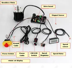 Brushless DC Motor 750W 1100W 1500W Main Control Board Lathe Milling Machine Power Drive Board Kit Factory Manufacturer Price