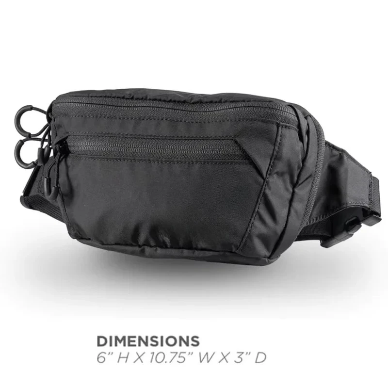 Concealed Carry Waist Bag Tactical Men's Fanny Adjustable Bando Pack/Adjustable Waist Belt, Zippered Pockets , 1pcs