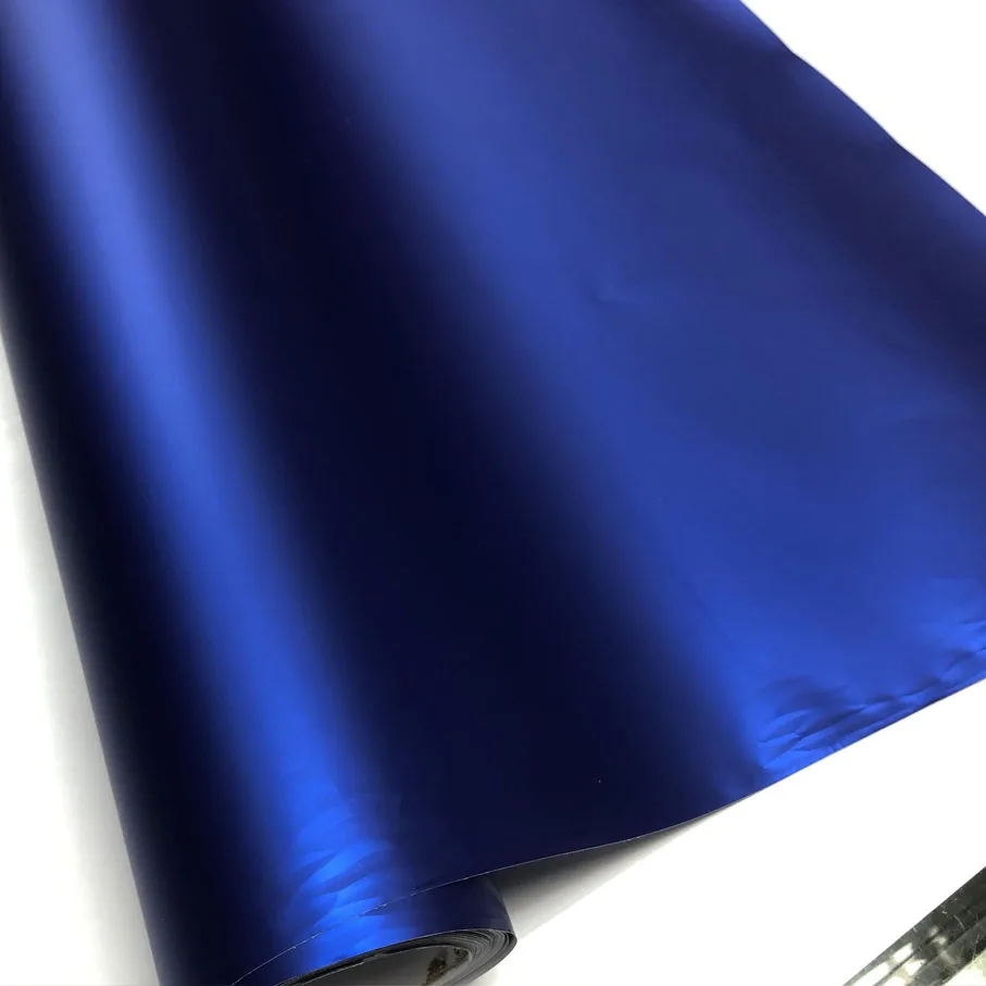 Blau Metallic Matt Vinyl wrap Auto Wrap Mit Luftblase Frei Chrom matt vinyl film blau Matt Film Fahrzeug Verpackung aufkleber Folie