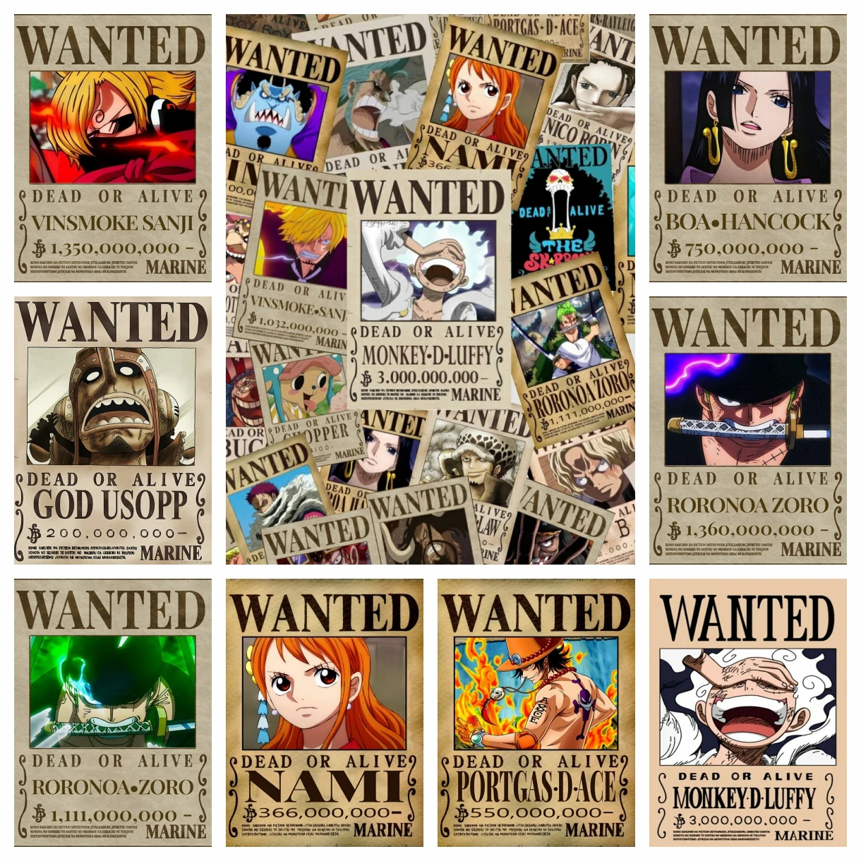 Una pieza 2024 nueva pintura de diamante mono D. Luffy una recompensa bordado de diamantes Roronoa Zoro hecho a mano DIY arte mosaico regalos nuevo