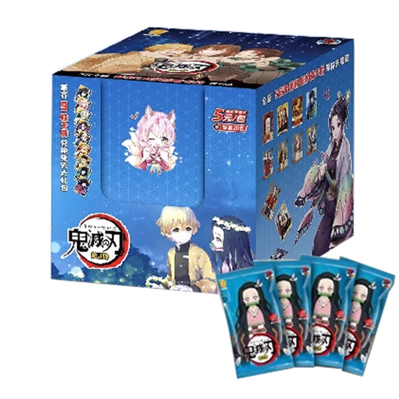 bandai Demon Slayer Kimetsu No Yaiba 100 Trading Card Booster Box Anime TCG NEW Collection Card
