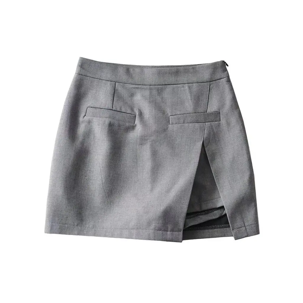 

Spring Summer High Waist Sexy Casual Hip Split Skirt College Style Fashion Wholesale Women's Clothing