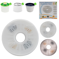 6/8PCS Activated Carbon Filter For Catit Automatic 15cm Pet Drinking Fountain Filter Kitten Water Drinking Fountain Pet Filter
