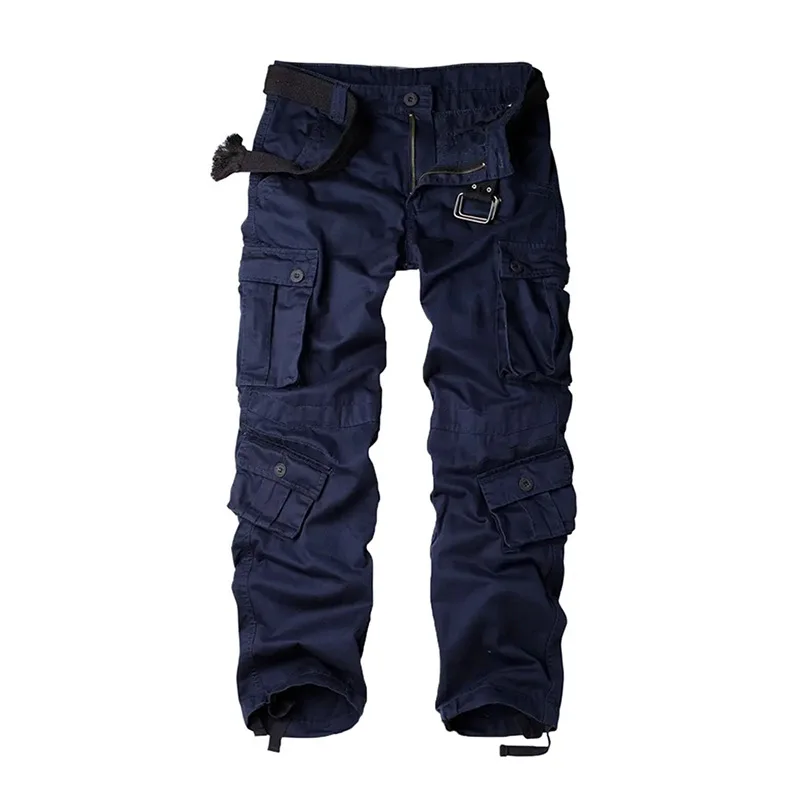 Multi-Pocket-Arbeitshose für Herren, mittelschwer, Feldtrainingshose, Herbst, 1/2 Stück, lässige Cargohose, taktische Outdoor-Wanderhose – Detail 4