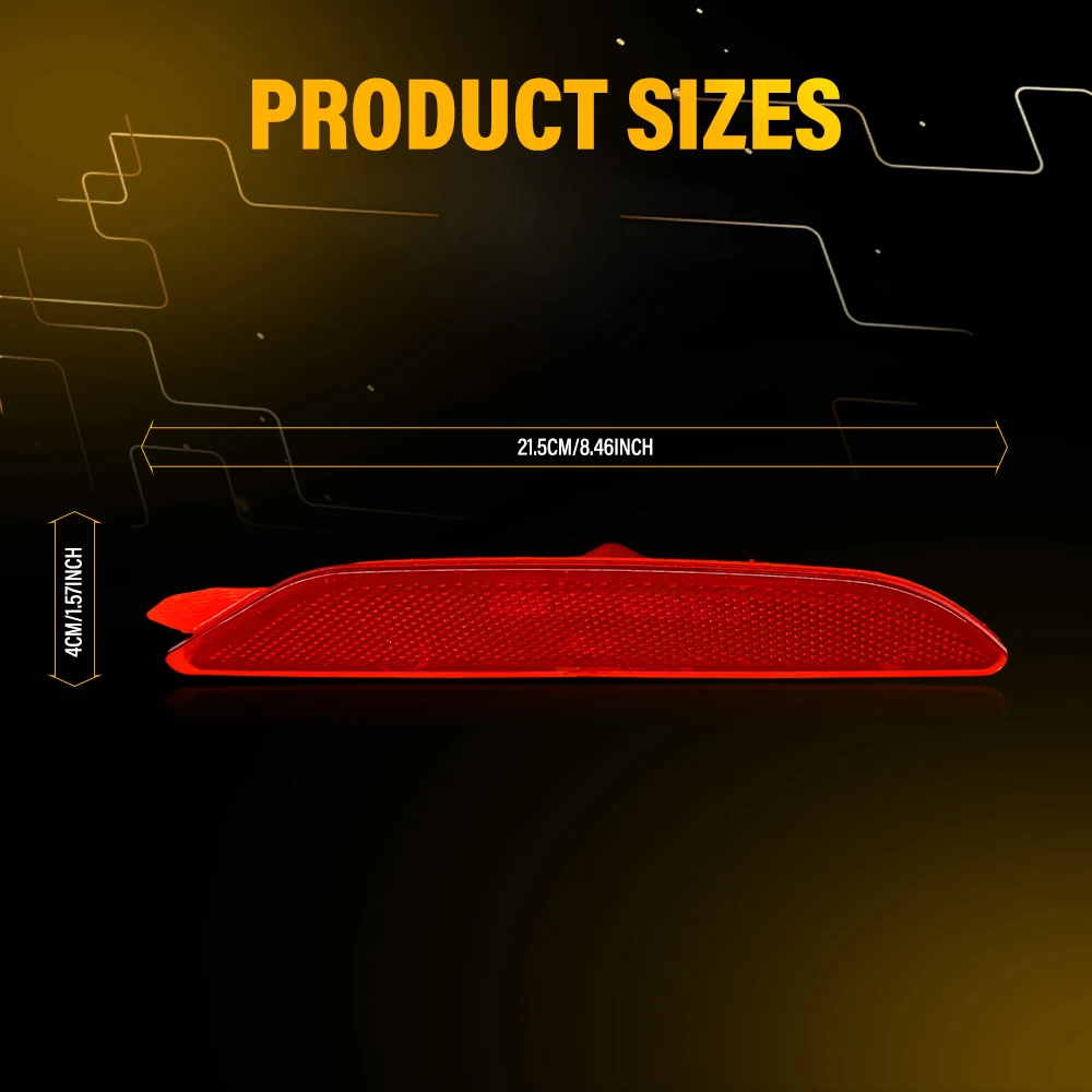 1Pcs Right Side Rear Bumper Reflector Fits For Kia RIO 2010 2011 2012 2013 2014 Car Accessories Replacement Red Lens ABS - view 4