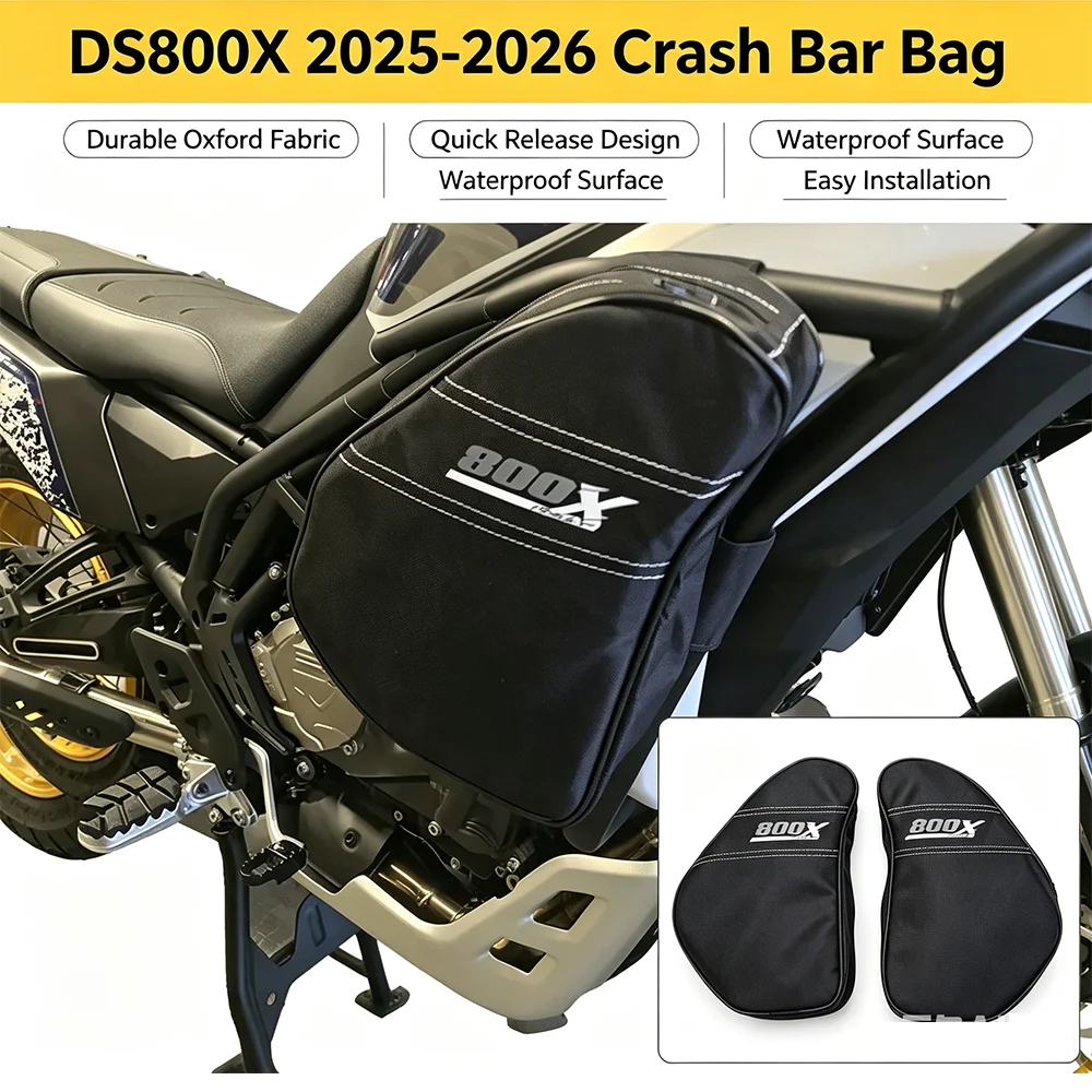 For VOGE DS800X DSX800 ds800x DS800 Rally 2025 2026 Crash Bar Bag Storage Bag Water Resistant Tool Pouch Side Luggage Bag