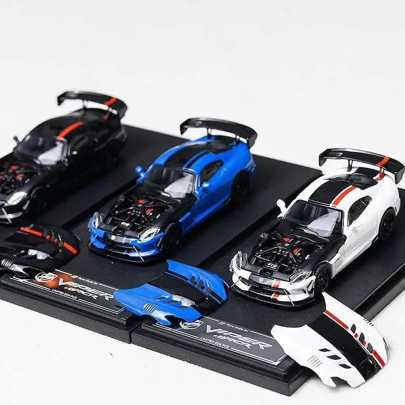 

Литой под давлением HM масштаб 1:64 Dodge Viper Mk3 ACR модель автомобиля из сплава Коллекционная игрушка в подарок сувенир дисплей орнамент