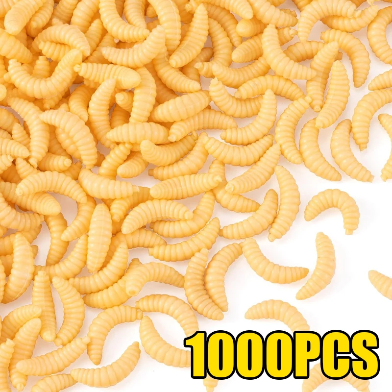 

Wholesale Soft Maggot Fishing Lure 2cm 0.3g Silicone Smell Grub Fishing Worms Artificial Fish Bait 1000/500/300/200/100/50PCS