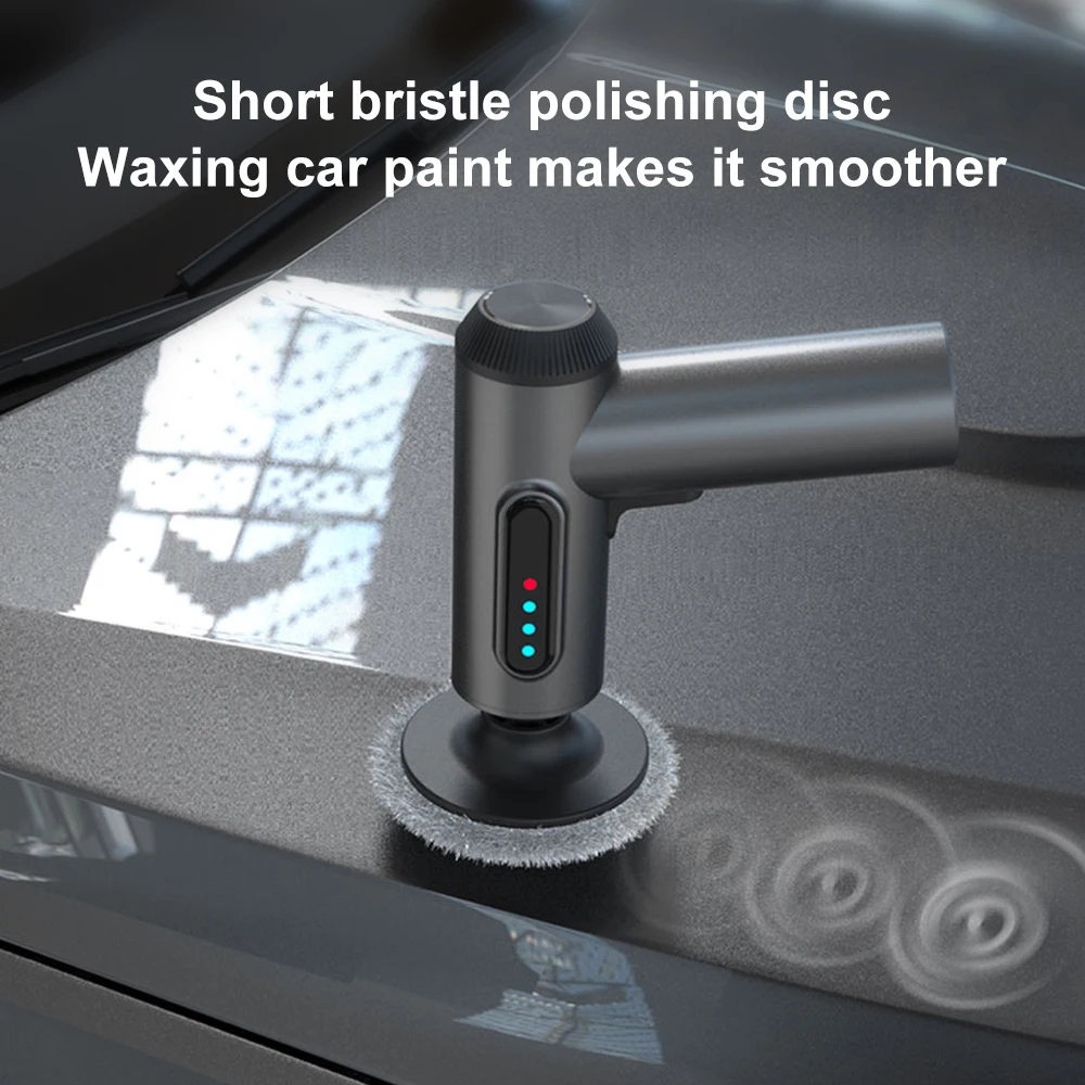 PECHAM Car Polisher Handheld Wireless Polisher Car Polishing Waxing Machine Power Tool for Car Body Cleanig Waxing Repair