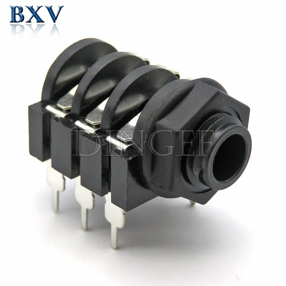 5PCS 6.35Mm Stereo …