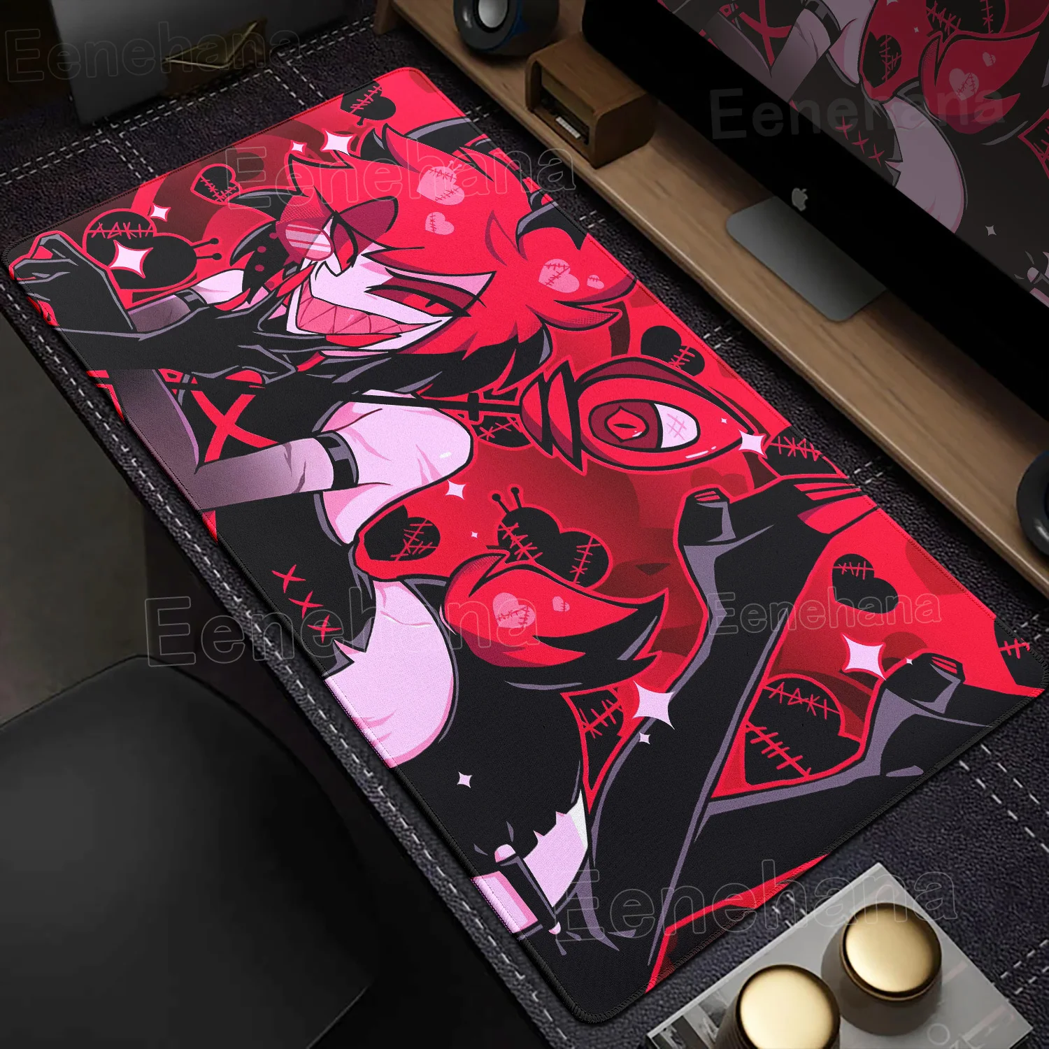 

XXL Anime Gaming Mouse Pad Hazbin Hotel Game Player Computer Accessories Tabletop Laptop Keyboard Pads Coaster PC Gamer Carpets