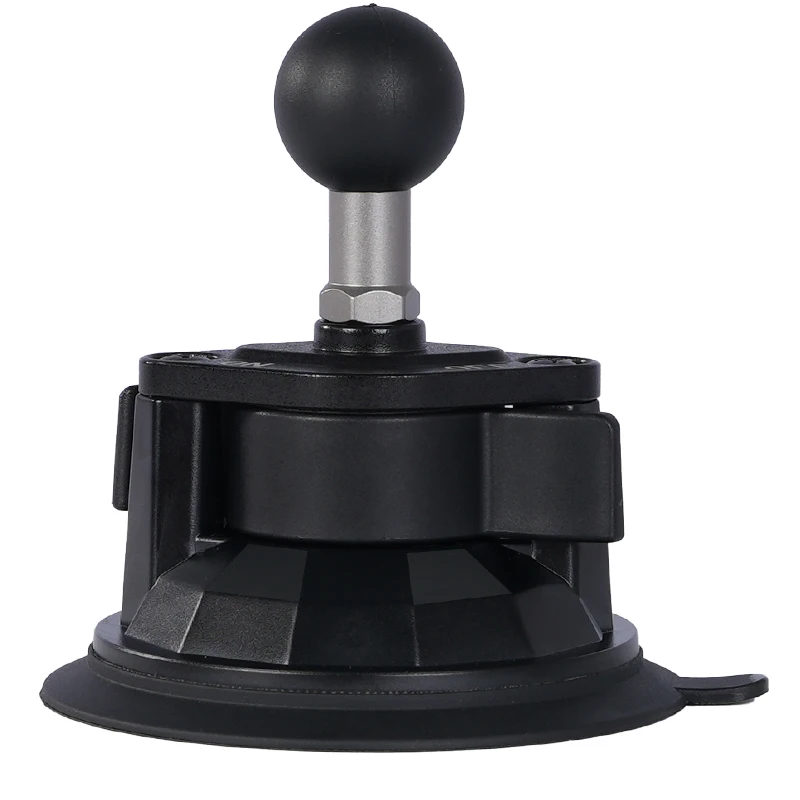 مثبت كوب شفط بقفل ملتوي مع فتحة مترابطة ، محول مشترك كروي 1 بوصة ، مثبت هاتف السيارة للرام ، مقبس مزدوج