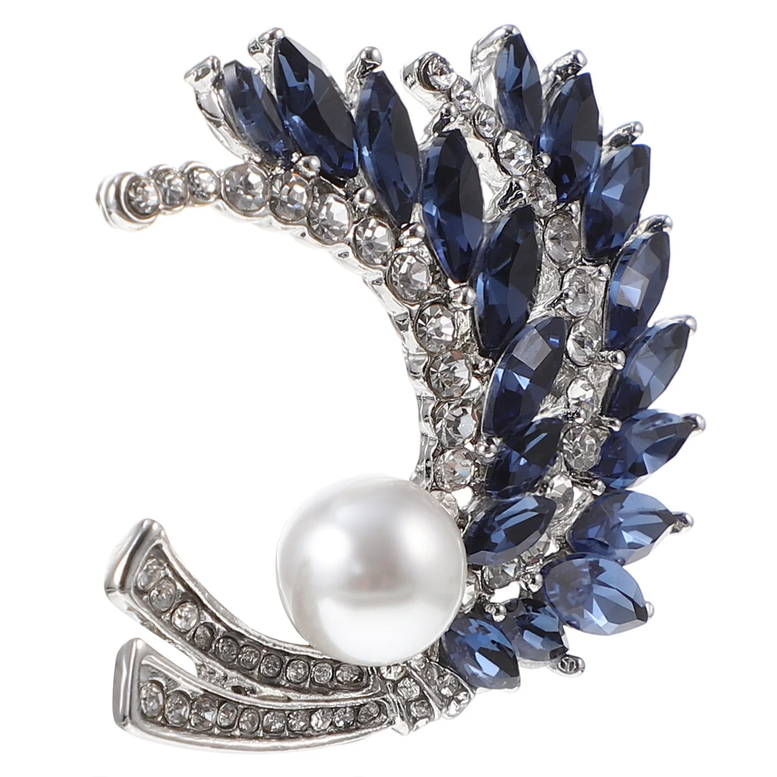 1 قطعة بروش شكل للنساء سبيكة كريستال التلبيب دبوس الملابس الحساسة وشاح سبيكة بروش الصدار الإكسسوارات