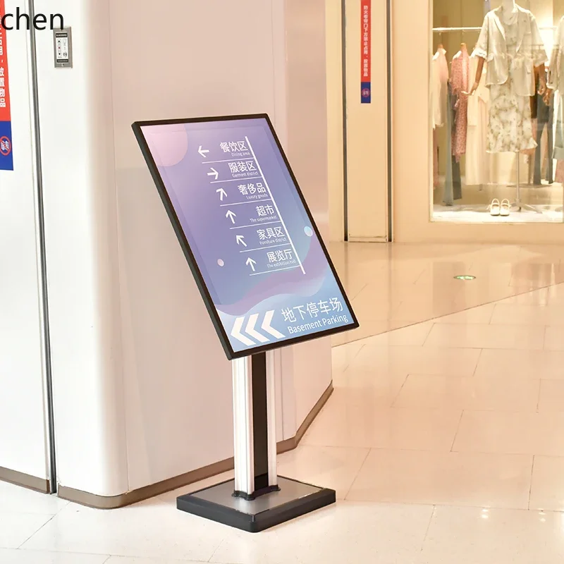 ZML Vertical Display Sign Floor Standing Welcome Sign Hallway Guide Sign Hotel Display Stand