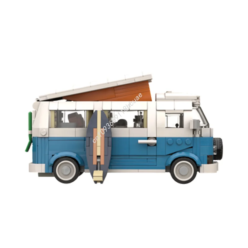 681 pièces MOC Volkswagen CamperVan figurines modèle blocs de construction jouets d'architecture assembler idée cadeaux de noël brique enfants