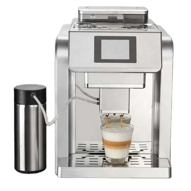 One Touch Operation Drink Making  Auto Espresso Latte Cappuccino Maker With Independent Milk Storage Container