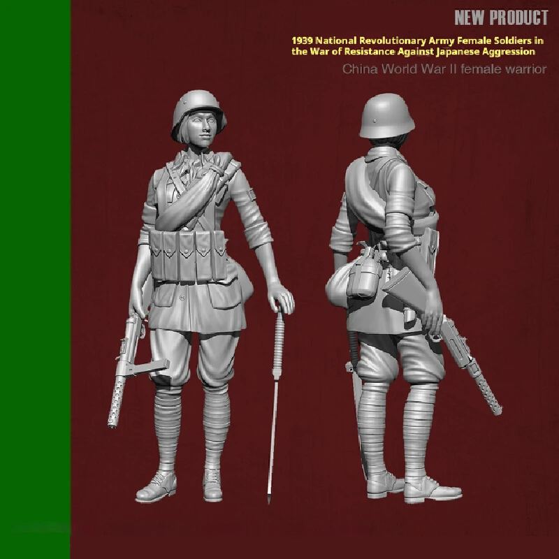 Figurine de soldats de l'armée nationale en résine, Micro Miniature Gk, modèle blanc imprimé en 3d, jouet, Kit non assemblé et non peint, 1/35