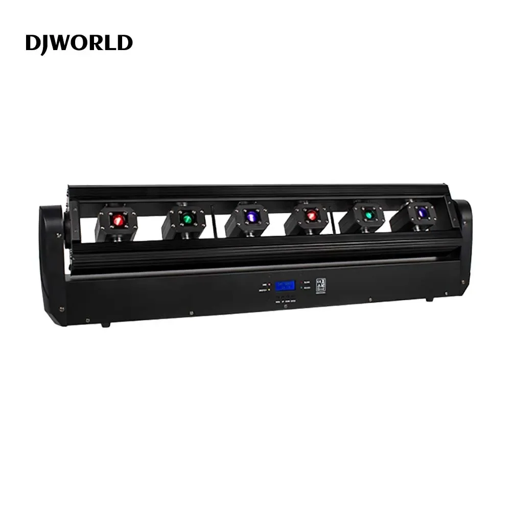 Dynamic 6Eyes RGB Moving Head Light 6x500mW Beams DMX512 Controller Club DJ Disco Party Spot Beam Effects Stage Illumination