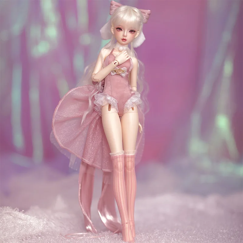 

JOYBJD Heardind bjd Ball Jointed Doll 1/4 MSD Pink Noble Forest Fairy Rabbit Resin gift of Girls Fantasy Angel