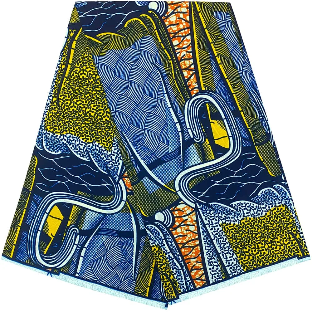 

Summer Garment Making Lightweight 100% Cotton Fabric with African Print Wax