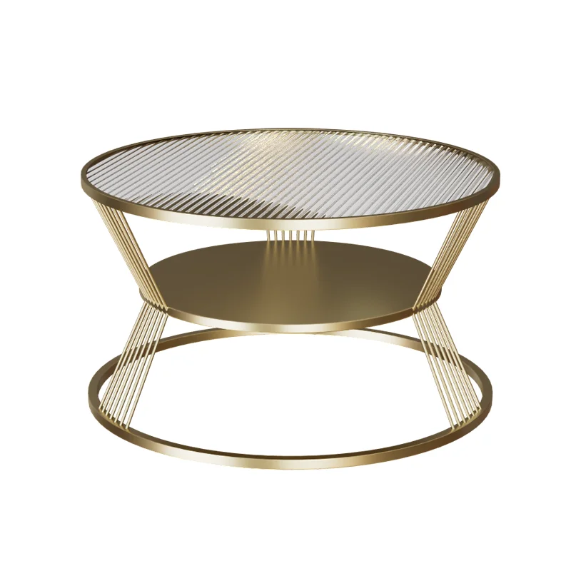 Table Basse Moderne et Minimaliste en Métal Transparent, Rangement Nordique, Meuble d'Entrée