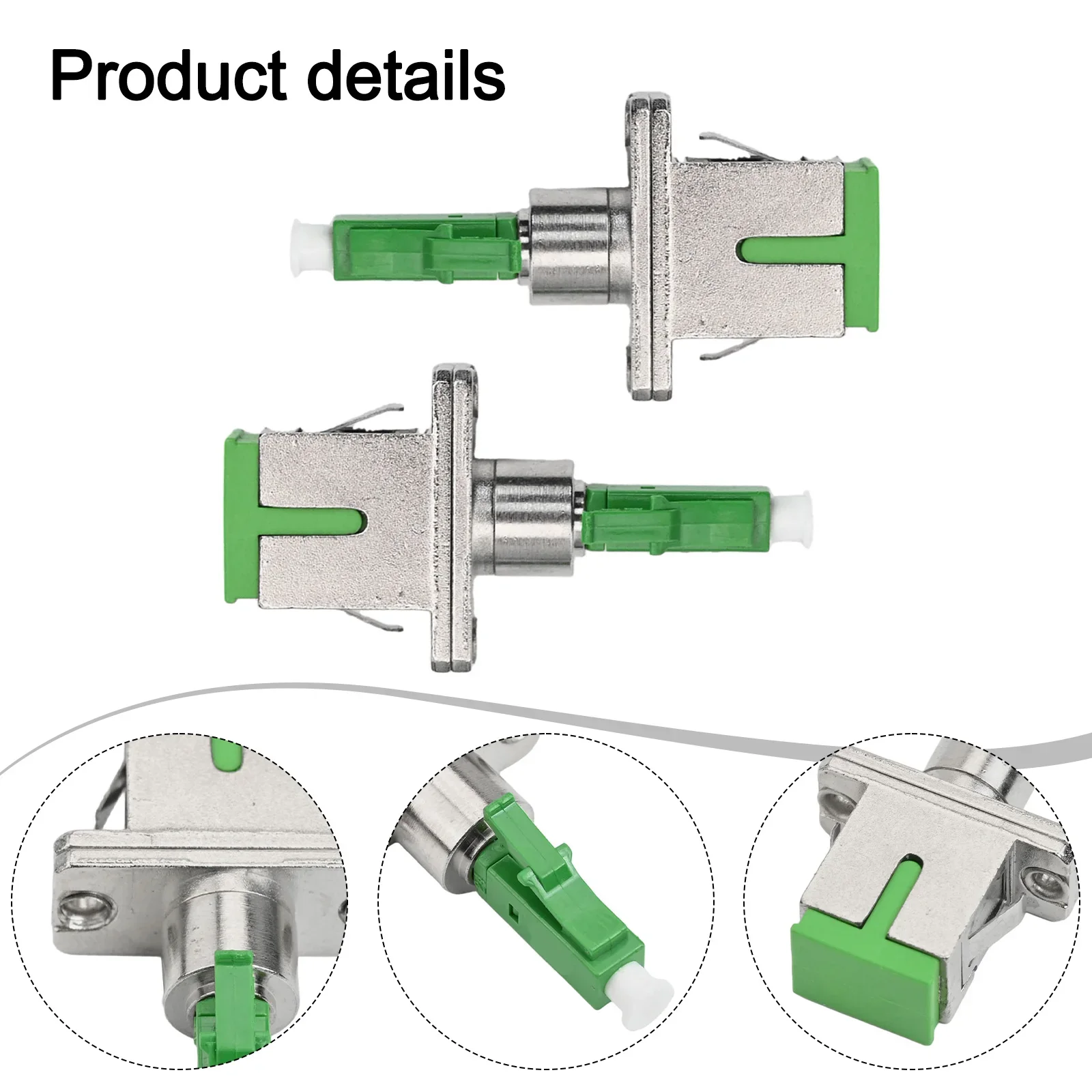 2PCS For SC For APC Female To For LC For APC Male Fibre Optic Adapter For Seamless Connection In Networking And Data Systems