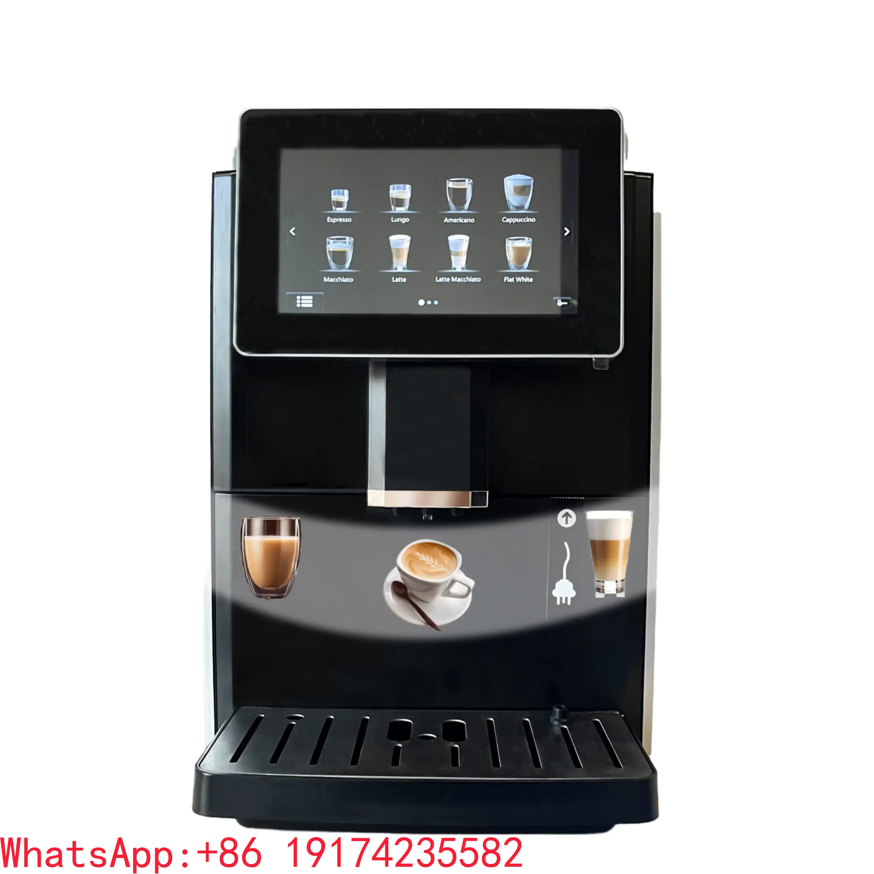 Automatic Commercial Coffee Machine All-in-One Programmable Stainless Steel Housing For Hotels Electric