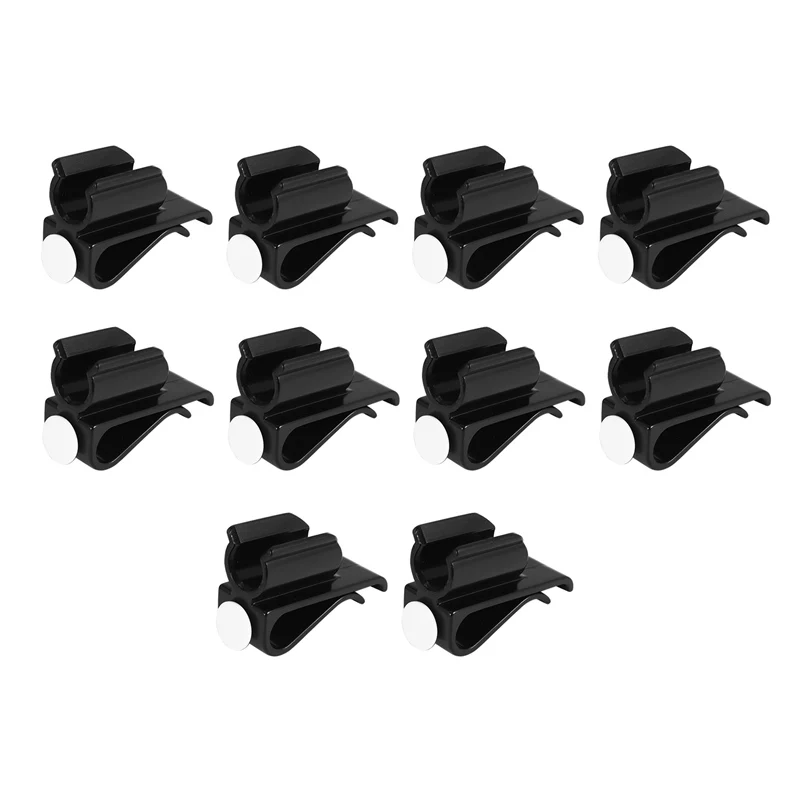 

AD08-10 Pack Golf Club Bag Clips On Putter Clamp Holder Organizer Durable Plastic Black Putting Clip Golf Accessories