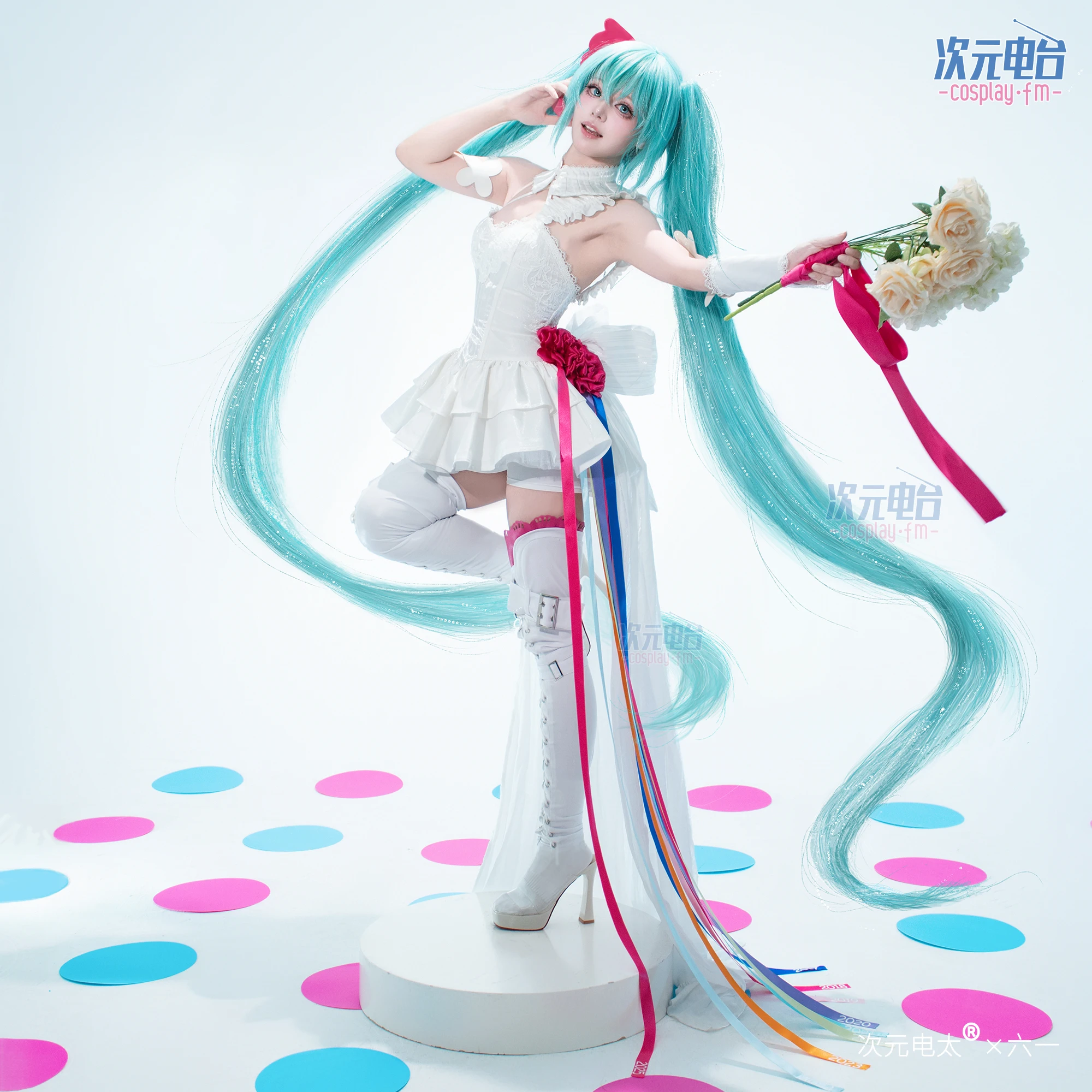 فستان سباق مثير من أنيمي 2026 Miku Cos للنساء أزياء تنكرية للهالوين #4