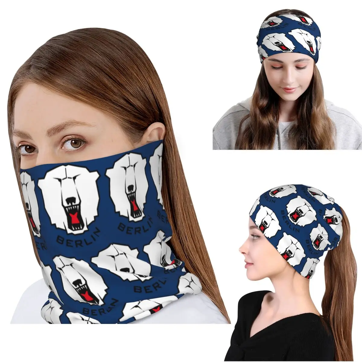 

Eisbaren Berlin Bandana Neck Cover Face Scarf Multi-use Face Mask Beanies Hat Unisex Adult Breathable