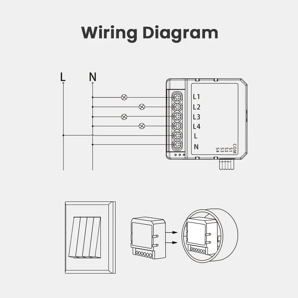 Tuya WiFi Intelligent Curtain Switch Module Compact Home Timing Control Voice Control Wireless APP Remote Control Curtain Switch