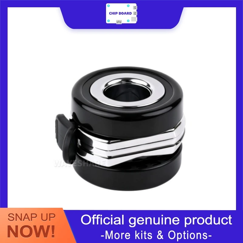 Waveshare HomeRack 60mm Lockable Caster Kit, M8 Thread Wheels Set, Heavy-Duty 65kg Capacity Each