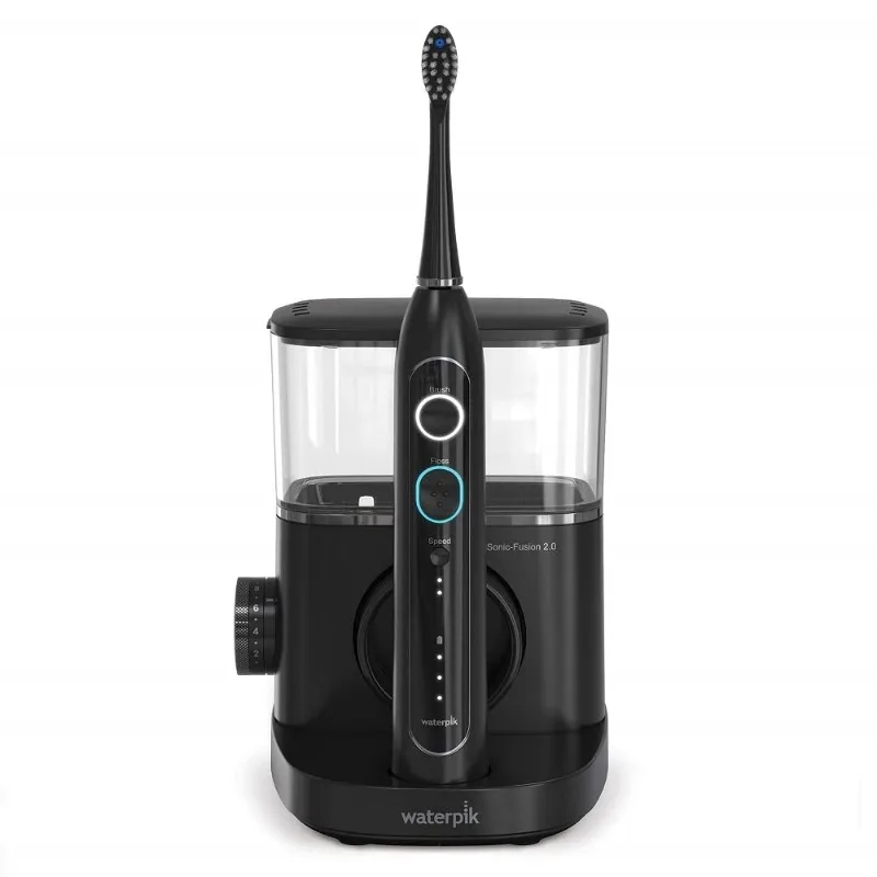 

Waterpik Sonic-Fusion 2.0 Professional Flossing Toothbrush, Electric Toothbrush and Water Flosser Combo In One, Black