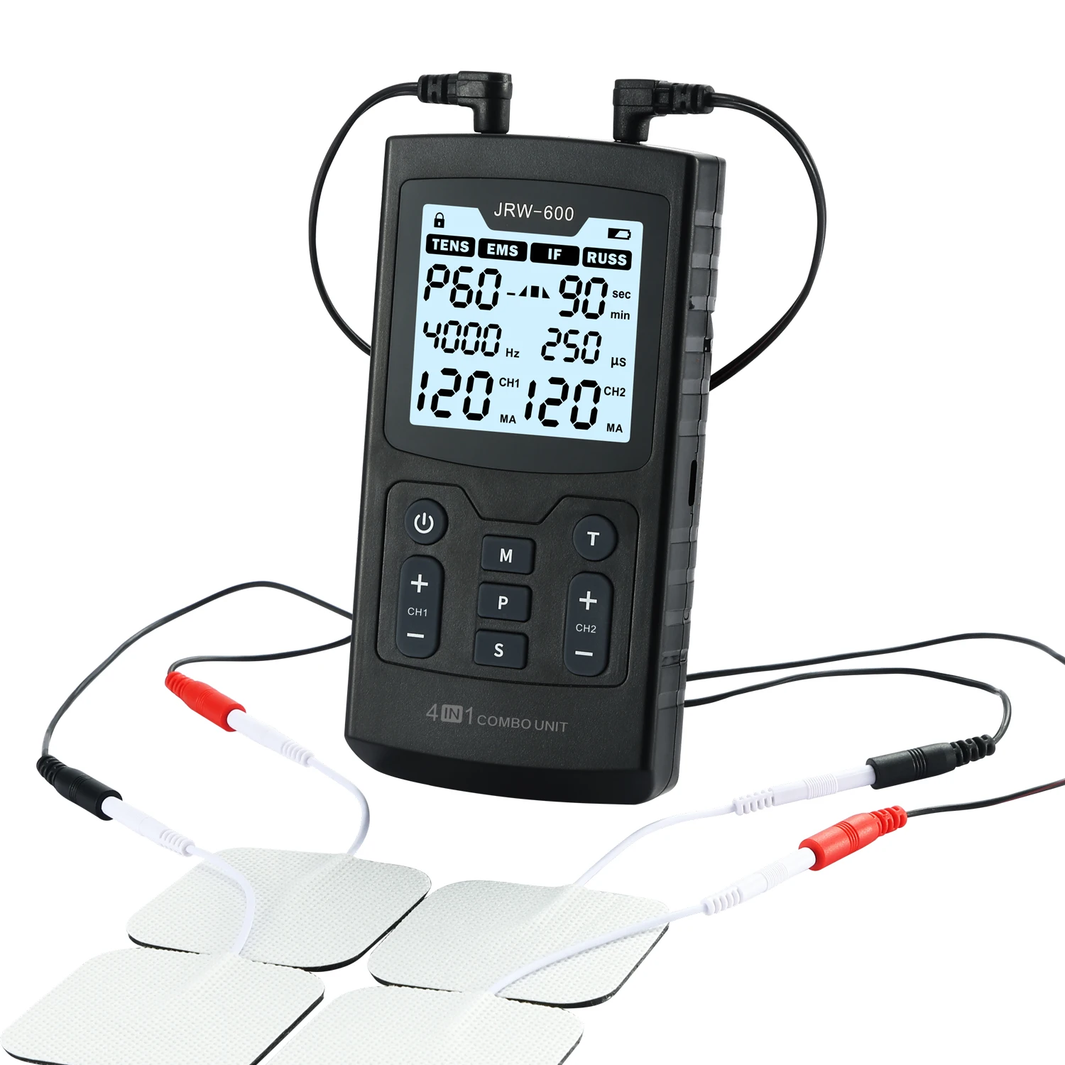 Medical Rehabilitation Equipment Combo 4 in 1 if RUSS TENS EMS Russia Interferential Current Digital Therapy Machine