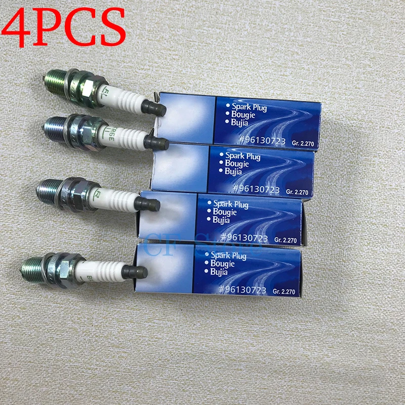 4PCS Spark Plug For Chevrolet Aveo Aveo5 2007-2008 Cruze Cadillac Daewoo Buick Excelle 1.6 Hyundai Mazda 96130723