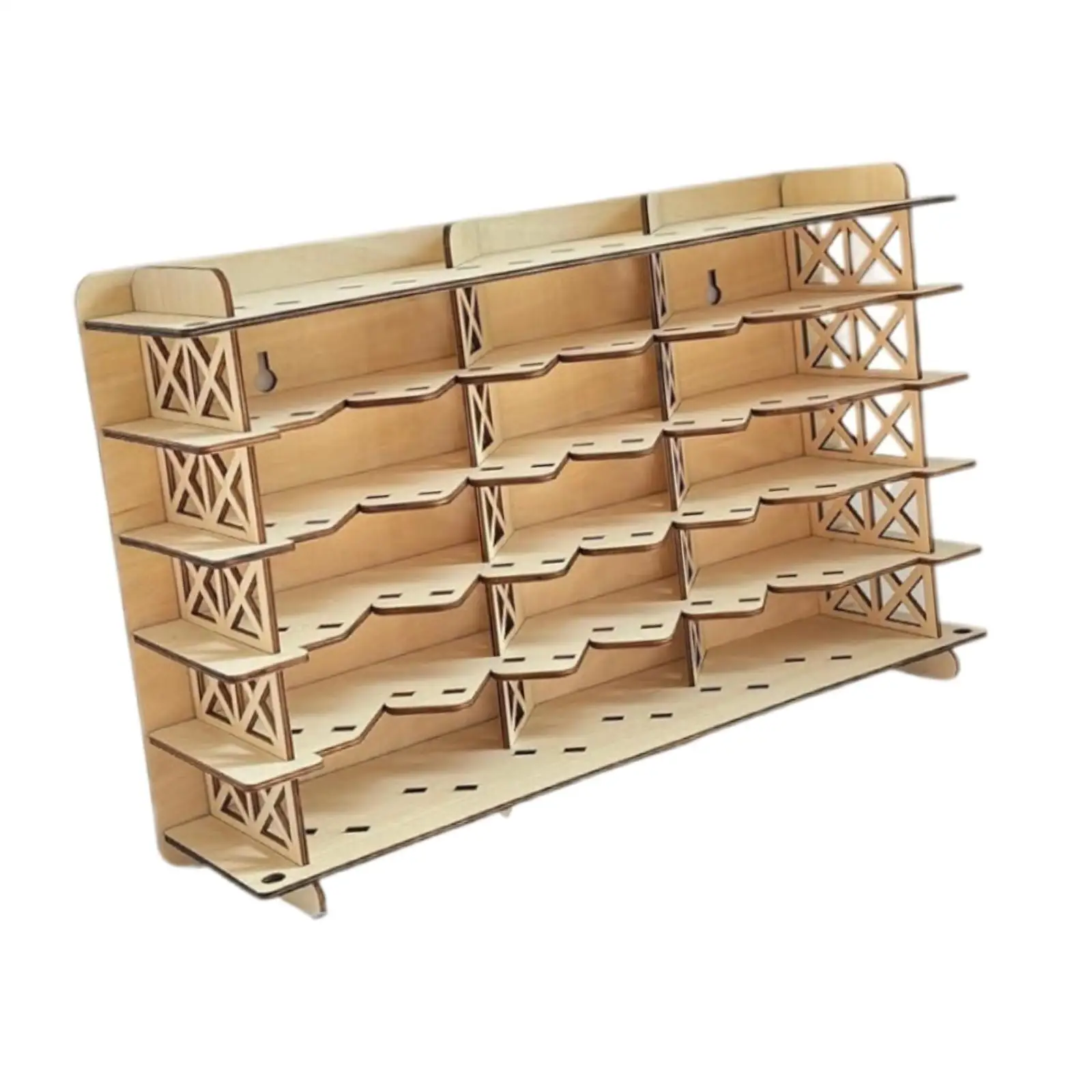 Diecast Car Display Case Wall Mount for Playroom Gift Tabletop Wood Shelf