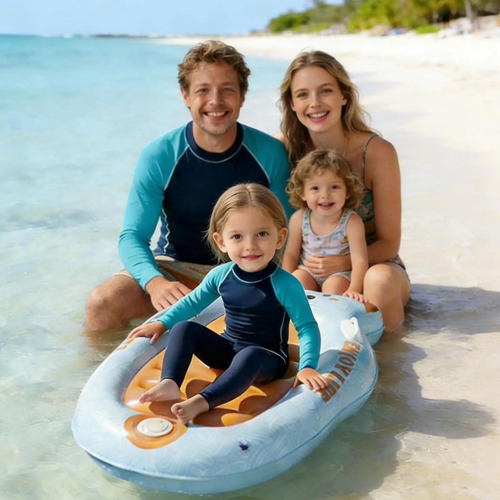 

Inflatable Surfboard Pool Floats Kids Surfboard With Handles Seaside Surf Board For Boys Girls Water Park Summer Camp Vacation