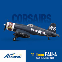 Blue Arrow 1100mm Pirate F4U-4 electric remote control model fixed wing screw World War II propeller model aircraft.
