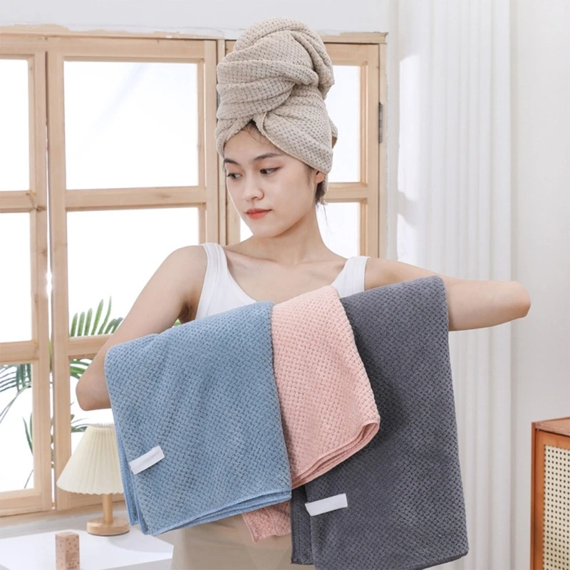 Quick Drying Hair Towel Wrap for Women, Large Microfiber & Soft Material