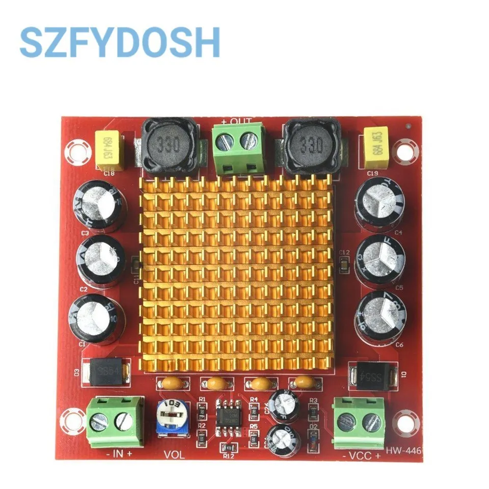 DC 12V 24V 150W TPA3116DA TPA3116D2 Mono Channel Digital Power Audio Amplifier Amp Board With Preamplifier XH-M544 