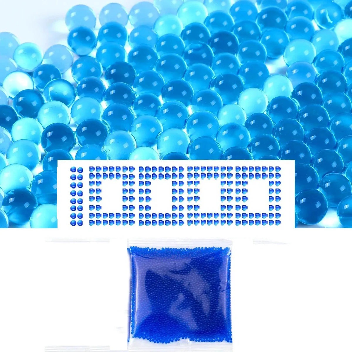 

for Gel Balls Blaster Ammo Splat Gun Water Beads Refill 7-8 mm Blue Water Ball Bullet for Orbeez Gun and Splatter Ball Gun Toys