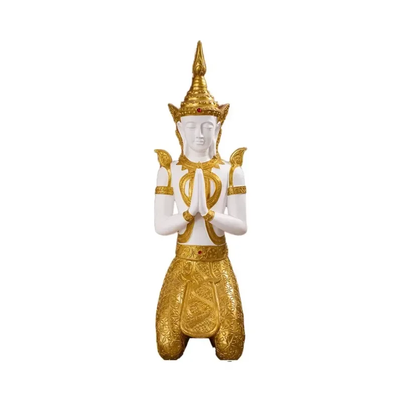 High Quality Thai Buddha Sculpture Resin Crafts Model Pattern Religious Welcome Souvenir