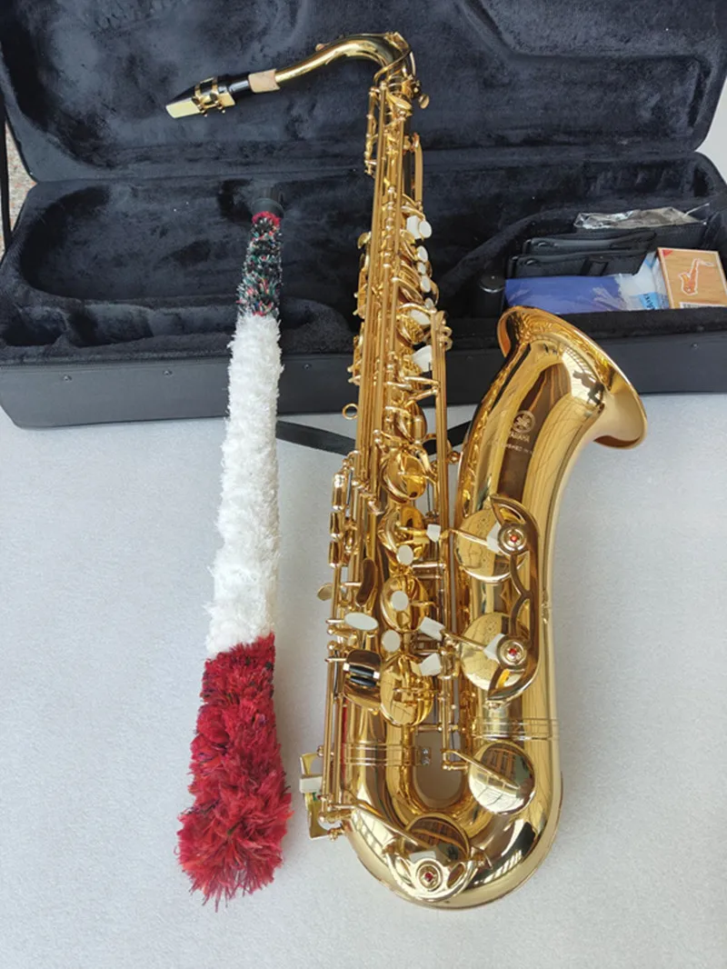 العلامة التجارية اليابانية الجديدة تينور YTS-62 تينور الساكسفون الذهب آلة موسيقية في Bb شقة المهنية الصف اللعب